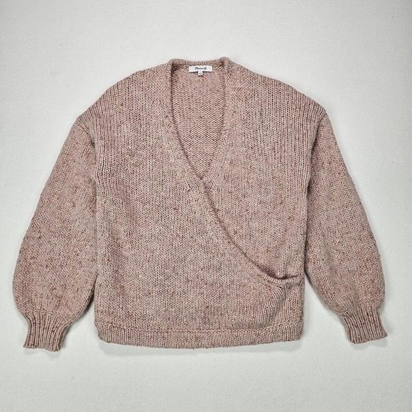 Madewell Sweaters - Madewell Beresford Wrap Front Pullover Knit Sweater Size Small